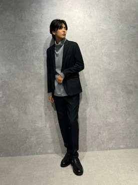 「アイテム（スーツパンツ）」を使った、daisukeさん（メンズ・170cm）の秋コーディネート