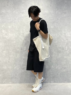 「アイテム（トートバッグ）」を使った、daisukeさん（メンズ・169cm）の夏コーディネート