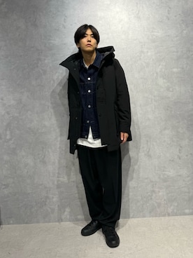 「アイテム（ダウンジャケット/コート）」を使った、daisukeさん（メンズ・170cm）の秋コーディネート