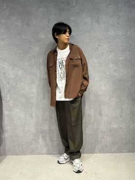 「NANO universe（ナノユニバース）のアイテム」を使った、daisukeさん（メンズ・170cm）の秋コーディネート