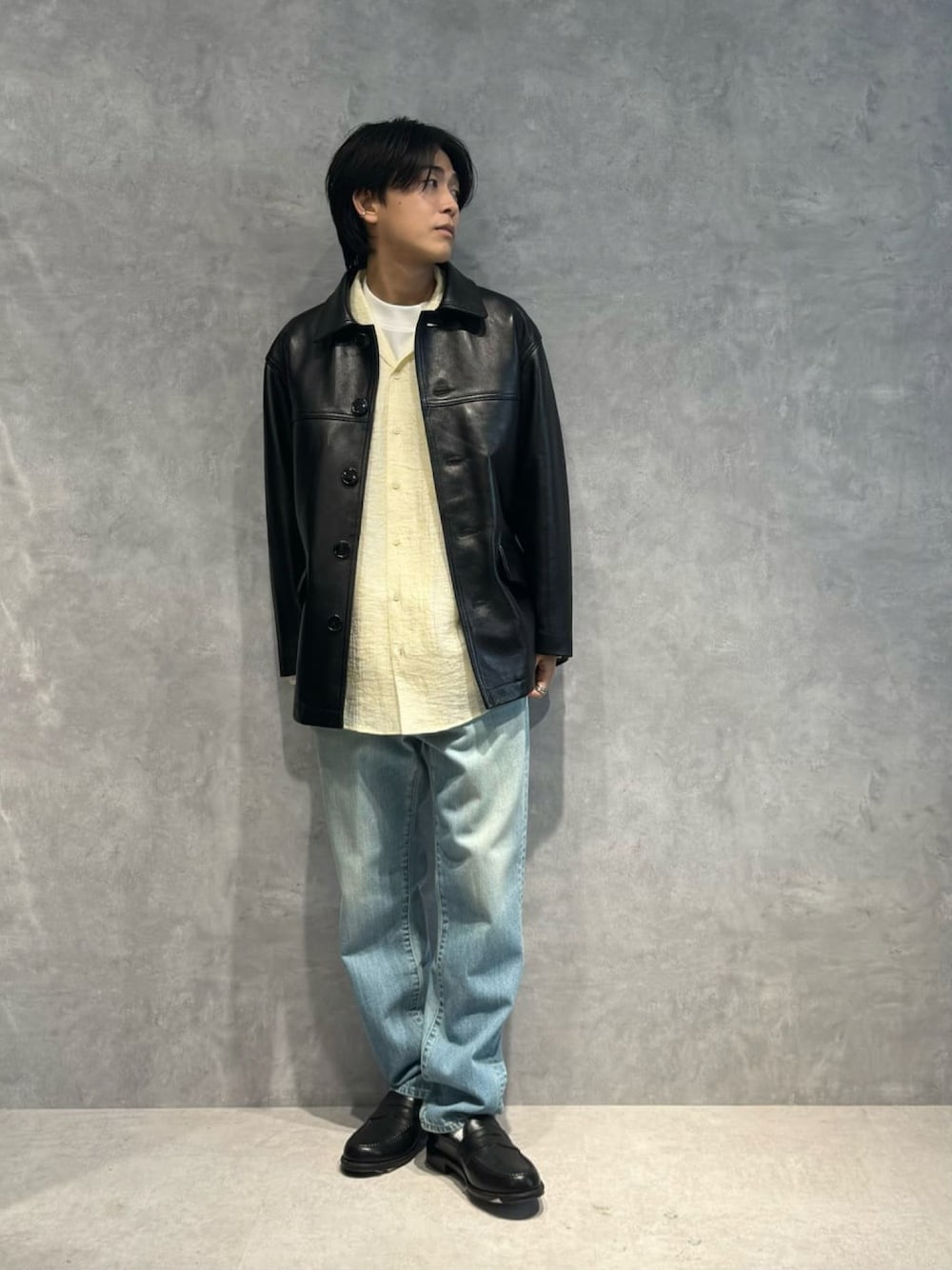 NANO universe（ナノユニバース）の「Schott/別注 LEATHER CAR COAT