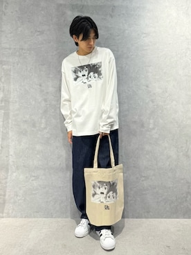 「アイテム（トートバッグ）」を使った、daisukeさん（メンズ・170cm）の秋コーディネート