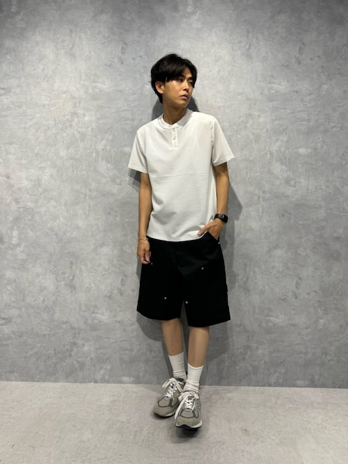 ジャージーサッカーヘンリーネックTシャツ 半袖 ジャージー サッカー ヘンリーネック Tシャツ 半袖