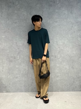 「アイテム（ボディバッグ/ウエストポーチ）」を使った、daisukeさん（メンズ・169cm）の夏コーディネート
