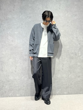「NANO universe（ナノユニバース）のアイテム（ブルゾン）」を使った、daisukeさん（メンズ・169cm）の秋コーディネート