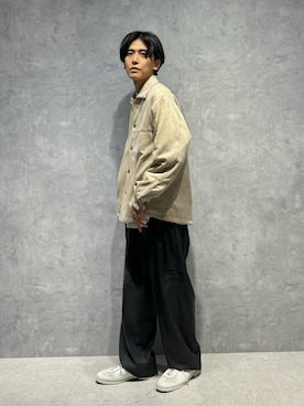「NANO universe（ナノユニバース）のアイテム（ブルゾン）」を使った、daisukeさん（メンズ・169cm）の秋コーディネート