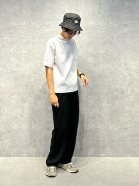 「アイテム（ハット）」を使った、daisukeさん（メンズ・169cm）の夏コーディネート