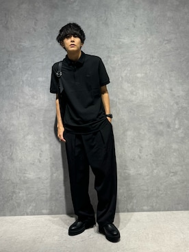 「NANO universe（ナノユニバース）のアイテム（スラックス）」を使った、daisukeさん（メンズ・169cm）の秋コーディネート