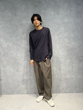 「NANO universe（ナノユニバース）のアイテム」を使った、daisukeさん（メンズ・170cm）の秋コーディネート