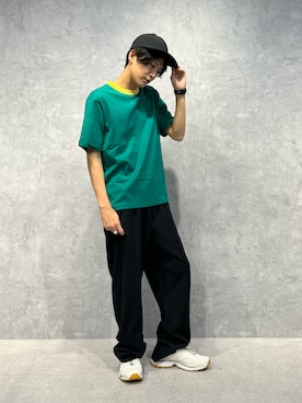「NANO universe（ナノユニバース）のアイテム（帽子）」を使った、daisukeさん（メンズ・169cm）の夏コーディネート