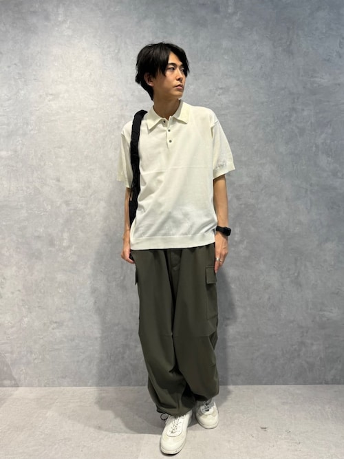 セール】crepuscule/別注 S/S KNIT POLO（ポロシャツ