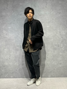 「NANO universe（ナノユニバース）のアイテム（ライダースジャケット）」を使った、daisukeさん（メンズ・169cm）の秋コーディネート