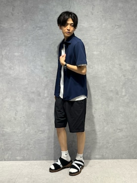 「PG（ピージー）のアイテム」を使った、daisukeさん（メンズ・169cm）の夏コーディネート