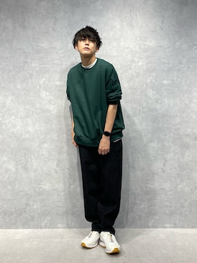 「NANO universe（ナノユニバース）のアイテム（スウェット）」を使った、daisukeさん（メンズ・169cm）の春コーディネート
