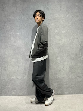 「NANO universe（ナノユニバース）のアイテム（ブルゾン）」を使った、daisukeさん（メンズ・169cm）の秋コーディネート