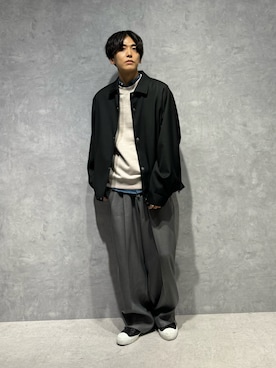 「NANO universe（ナノユニバース）のアイテム（ブルゾン）」を使った、daisukeさん（メンズ・169cm）の秋コーディネート