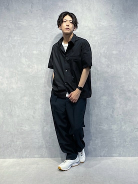 「NANO universe（ナノユニバース）のアイテム」を使った、daisukeさん（メンズ・169cm）の夏コーディネート