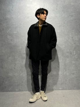 「NANO universe（ナノユニバース）のアイテム（ジャケット/アウター）」を使った、daisukeさん（メンズ・169cm）の冬コーディネート