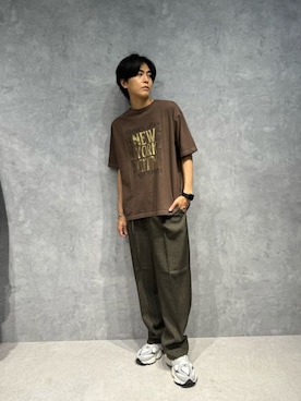 「NANO universe（ナノユニバース）のアイテム」を使った、daisukeさん（メンズ・170cm）の秋コーディネート