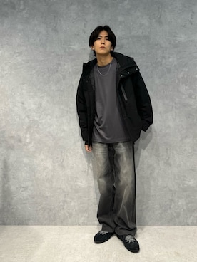 「アイテム（ダウンジャケット/コート）」を使った、daisukeさん（メンズ・170cm）の秋コーディネート