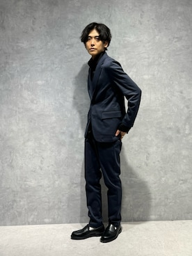 「NANO universe（ナノユニバース）のアイテム（スラックス）」を使った、daisukeさん（メンズ・169cm）の秋コーディネート