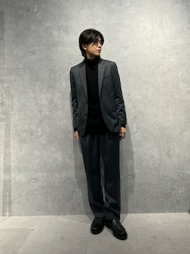 「アイテム（スーツパンツ）」を使った、daisukeさん（メンズ・170cm）の冬コーディネート