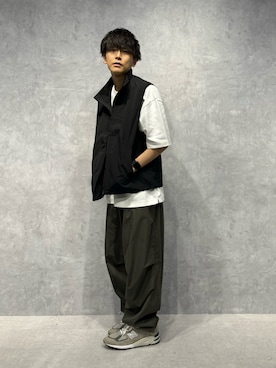 「アイテム（ベスト）」を使った、daisukeさん（メンズ・169cm）の夏コーディネート