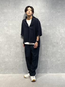 「スキッパーシャツ」｜daisukeさん（メンズ・169cm）の夏コーディネート