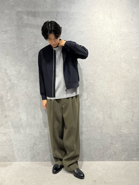 「アイテム（MA-1）」を使った、daisukeさん（メンズ・170cm）の秋コーディネート