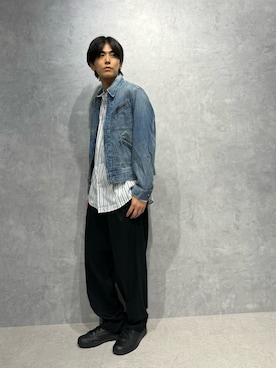 「NANO universe（ナノユニバース）のアイテム」を使った、daisukeさん（メンズ・170cm）の秋コーディネート