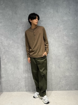 「NANO universe（ナノユニバース）のアイテム」を使った、daisukeさん（メンズ・170cm）の秋コーディネート