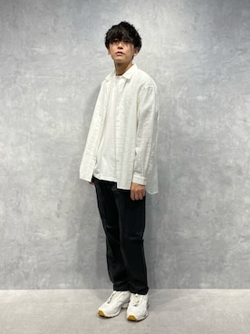 「夏服」｜「アイテム（スラックス）」を使った、daisukeさん（メンズ・169cm）の春コーディネート