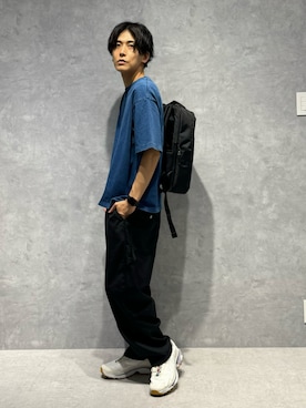 「アイテム（バックパック/リュック）」を使った、daisukeさん（メンズ・169cm）の夏コーディネート