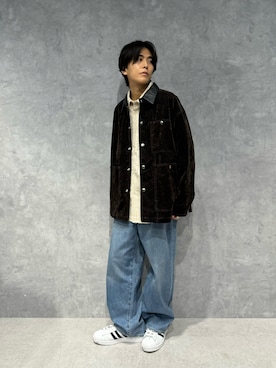 「アイテム（デニムジャケット）」を使った、daisukeさん（メンズ・170cm）の秋コーディネート