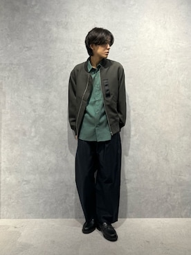 「冬アウター」｜「アイテム（MA-1）」を使った、daisukeさん（メンズ・170cm）の冬コーディネート