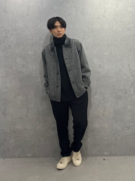 「NANO universe（ナノユニバース）のアイテム（ジャケット/アウター）」を使った、daisukeさん（メンズ・169cm）の冬コーディネート