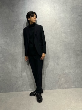 「アイテム（スーツパンツ）」を使った、daisukeさん（メンズ・170cm）の秋コーディネート