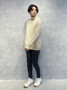 「アイテム（ニット/セーター）」を使った、daisukeさん（メンズ・169cm）の夏コーディネート