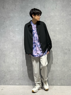 「NANO universe（ナノユニバース）のアイテム（ブルゾン）」を使った、daisukeさん（メンズ・169cm）の秋コーディネート