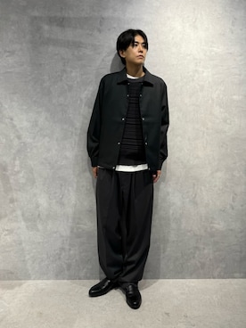 「NANO universe（ナノユニバース）のアイテム」を使った、daisukeさん（メンズ・170cm）の秋コーディネート