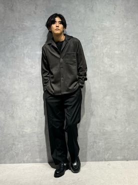 「NANO universe（ナノユニバース）のアイテム（Tシャツ/カットソー）」を使った、daisukeさん（メンズ・169cm）の秋コーディネート