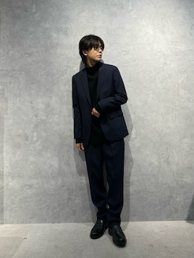 「オトナカジュアル」｜「アイテム（セットアップ）」を使った、daisukeさん（メンズ・170cm）の冬コーディネート