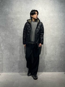 「アイテム（クラッチバッグ）」を使った、daisukeさん（メンズ・170cm）の冬コーディネート