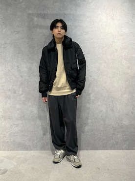 「NANO universe（ナノユニバース）のアイテム」を使った、daisukeさん（メンズ・170cm）の秋コーディネート