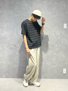 「NANO universe（ナノユニバース）のアイテム（帽子）」を使った、daisukeさん（メンズ・169cm）の夏コーディネート