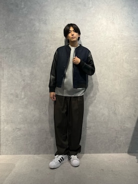 「アイテム（スタジャン）」を使った、daisukeさん（メンズ・170cm）の冬コーディネート