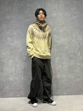 「NANO universe（ナノユニバース）のアイテム（帽子）」を使った、daisukeさん（メンズ・169cm）の秋コーディネート