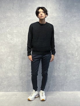 「アイテム（ニット/セーター）」を使った、daisukeさん（メンズ・169cm）の夏コーディネート