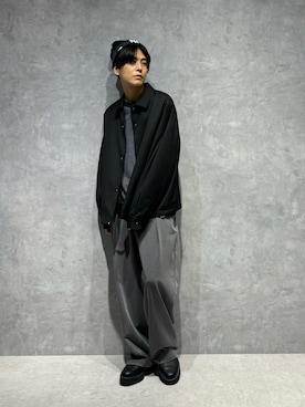 「NANO universe（ナノユニバース）のアイテム（ブルゾン）」を使った、daisukeさん（メンズ・169cm）の秋コーディネート