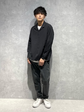 「NANO universe（ナノユニバース）のアイテム（スニーカー）」を使った、daisukeさん（メンズ・169cm）の春コーディネート